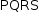«math style=¨font-family:Tahoma¨ xmlns=¨http://www.w3.org/1998/Math/MathML¨»«mstyle mathsize=¨14px¨»«mi»PQRS«/mi»«/mstyle»«/math»
