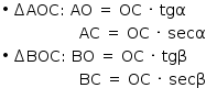 «math style=¨font-family:Tahoma¨ xmlns=¨http://www.w3.org/1998/Math/MathML¨»«mstyle mathsize=¨14px¨»«mrow»«mo»§#x2219;«/mo»«mo»§#x2206;«/mo»«mi»AOC«/mi»«mo»:«/mo»«mo»§#xA0;«/mo»«mi»AO«/mi»«mo»§#xA0;«/mo»«mo»=«/mo»«mo»§#xA0;«/mo»«mi»OC«/mi»«mo»§#xA0;«/mo»«mo»§#xB7;«/mo»«mo»§#xA0;«/mo»«mi»tg§#x3B1;«/mi»«mspace linebreak=¨newline¨/»«mo»§#xA0;«/mo»«mo»§#xA0;«/mo»«mo»§#xA0;«/mo»«mo»§#xA0;«/mo»«mo»§#xA0;«/mo»«mo»§#xA0;«/mo»«mo»§#xA0;«/mo»«mo»§#xA0;«/mo»«mo»§#xA0;«/mo»«mo»§#xA0;«/mo»«mo»§#xA0;«/mo»«mo»§#xA0;«/mo»«mo»§#xA0;«/mo»«mo»§#xA0;«/mo»«mo»§#xA0;«/mo»«mo»§#xA0;«/mo»«mo»§#xA0;«/mo»«mo»§#xA0;«/mo»«mi»AC«/mi»«mo»§#xA0;«/mo»«mo»=«/mo»«mo»§#xA0;«/mo»«mi»OC«/mi»«mo»§#xA0;«/mo»«mo»§#xB7;«/mo»«mo»§#xA0;«/mo»«mi»sec§#x3B1;«/mi»«mspace linebreak=¨newline¨/»«mo»§#x2219;«/mo»«mo»§#x2206;«/mo»«mi»BOC«/mi»«mo»:«/mo»«mo»§#xA0;«/mo»«mi»BO«/mi»«mo»§#xA0;«/mo»«mo»=«/mo»«mo»§#xA0;«/mo»«mi»OC«/mi»«mo»§#xA0;«/mo»«mo»§#xB7;«/mo»«mo»§#xA0;«/mo»«mi»tg§#x3B2;«/mi»«mspace linebreak=¨newline¨/»«mo»§#xA0;«/mo»«mo»§#xA0;«/mo»«mo»§#xA0;«/mo»«mo»§#xA0;«/mo»«mo»§#xA0;«/mo»«mo»§#xA0;«/mo»«mo»§#xA0;«/mo»«mo»§#xA0;«/mo»«mo»§#xA0;«/mo»«mo»§#xA0;«/mo»«mo»§#xA0;«/mo»«mo»§#xA0;«/mo»«mo»§#xA0;«/mo»«mo»§#xA0;«/mo»«mo»§#xA0;«/mo»«mo»§#xA0;«/mo»«mo»§#xA0;«/mo»«mo»§#xA0;«/mo»«mi»BC«/mi»«mo»§#xA0;«/mo»«mo»=«/mo»«mo»§#xA0;«/mo»«mi»OC«/mi»«mo»§#xA0;«/mo»«mo»§#xB7;«/mo»«mo»§#xA0;«/mo»«mi»sec§#x3B2;«/mi»«/mrow»«/mstyle»«/math»