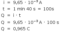 «math style=¨font-family:Tahoma¨ xmlns=¨http://www.w3.org/1998/Math/MathML¨»«mstyle mathsize=¨14px¨»«mtable columnalign=¨right center left¨»«mtr»«mtd»«mi mathvariant=¨normal¨»i«/mi»«/mtd»«mtd»«mo»=«/mo»«/mtd»«mtd»«mn»9«/mn»«mo»,«/mo»«mn»65«/mn»«mo»§#xA0;«/mo»«mo»§#xB7;«/mo»«mo»§#xA0;«/mo»«msup»«mn»10«/mn»«mrow»«mo»-«/mo»«mn»3«/mn»«/mrow»«/msup»«mo»§#xA0;«/mo»«mi mathvariant=¨normal¨»A«/mi»«/mtd»«/mtr»«mtr»«mtd»«mi mathvariant=¨normal¨»t«/mi»«/mtd»«mtd»«mo»=«/mo»«/mtd»«mtd»«mn»1«/mn»«mo»§#xA0;«/mo»«mi»min«/mi»«mo»§#xA0;«/mo»«mn»40«/mn»«mo»§#xA0;«/mo»«mi mathvariant=¨normal¨»s«/mi»«mo»§#xA0;«/mo»«mo»=«/mo»«mo»§#xA0;«/mo»«mn»100«/mn»«mi mathvariant=¨normal¨»s«/mi»«/mtd»«/mtr»«mtr»«mtd»«mi mathvariant=¨normal¨»Q«/mi»«/mtd»«mtd»«mo»=«/mo»«/mtd»«mtd»«mi mathvariant=¨normal¨»i«/mi»«mo»§#xA0;«/mo»«mo»§#xB7;«/mo»«mo»§#xA0;«/mo»«mi mathvariant=¨normal¨»t«/mi»«/mtd»«/mtr»«mtr»«mtd»«mi mathvariant=¨normal¨»Q«/mi»«/mtd»«mtd»«mo»=«/mo»«/mtd»«mtd»«mn»9«/mn»«mo»,«/mo»«mn»65«/mn»«mo»§#xA0;«/mo»«mo»§#xB7;«/mo»«mo»§#xA0;«/mo»«msup»«mn»10«/mn»«mrow»«mo»-«/mo»«mn»3«/mn»«/mrow»«/msup»«mo»§#xA0;«/mo»«mi mathvariant=¨normal¨»A«/mi»«mo»§#xA0;«/mo»«mo»§#xB7;«/mo»«mo»§#xA0;«/mo»«mn»100«/mn»«mo»§#xA0;«/mo»«mi mathvariant=¨normal¨»s«/mi»«/mtd»«/mtr»«mtr»«mtd»«mi mathvariant=¨normal¨»Q«/mi»«/mtd»«mtd»«mo»=«/mo»«/mtd»«mtd»«mn»0«/mn»«mo»,«/mo»«mn»965«/mn»«mo»§#xA0;«/mo»«mi mathvariant=¨normal¨»C«/mi»«/mtd»«/mtr»«/mtable»«/mstyle»«/math»