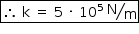 «math style=¨font-family:Tahoma¨ xmlns=¨http://www.w3.org/1998/Math/MathML¨»«mstyle mathsize=¨14px¨»«menclose notation=¨box¨»«mo»§#x2234;«/mo»«mo»§#xA0;«/mo»«mi mathvariant=¨normal¨»k«/mi»«mo»§#xA0;«/mo»«mo»=«/mo»«mo»§#xA0;«/mo»«mn»5«/mn»«mo»§#xA0;«/mo»«mo»§#xB7;«/mo»«mo»§#xA0;«/mo»«msup»«mn»10«/mn»«mn»5«/mn»«/msup»«mo»§#xA0;«/mo»«mfrac bevelled=¨true¨»«mi mathvariant=¨normal¨»N«/mi»«mi mathvariant=¨normal¨»m«/mi»«/mfrac»«/menclose»«/mstyle»«/math»