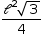 «math style=¨font-family:Tahoma¨ xmlns=¨http://www.w3.org/1998/Math/MathML¨»«mstyle mathsize=¨14px¨»«mfrac»«mrow»«msup»«mi mathvariant=¨script¨»l«/mi»«mn»2«/mn»«/msup»«msqrt»«mn»3«/mn»«/msqrt»«/mrow»«mn»4«/mn»«/mfrac»«/mstyle»«/math»