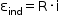 começar estilo tamanho matemático 14px reto épsilon com ind subscrito igual a reto R vezes reto i fim do estilo